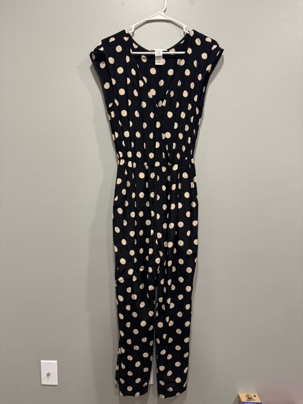 Anthropologie Corey Lynn Calter Wrapped Polka Dot Jumpsuit Size Small - Picture 2 of 9